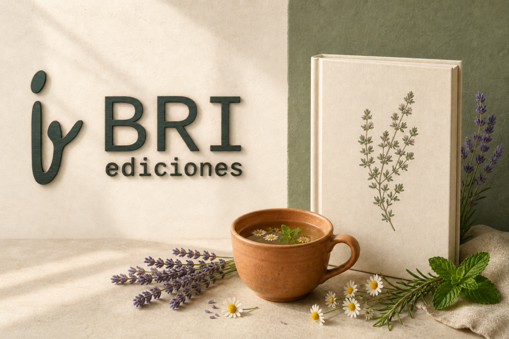 Logo, libro y tisana.